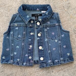 (239)Joe's Jeans Kids Denim Vest with Heart Design